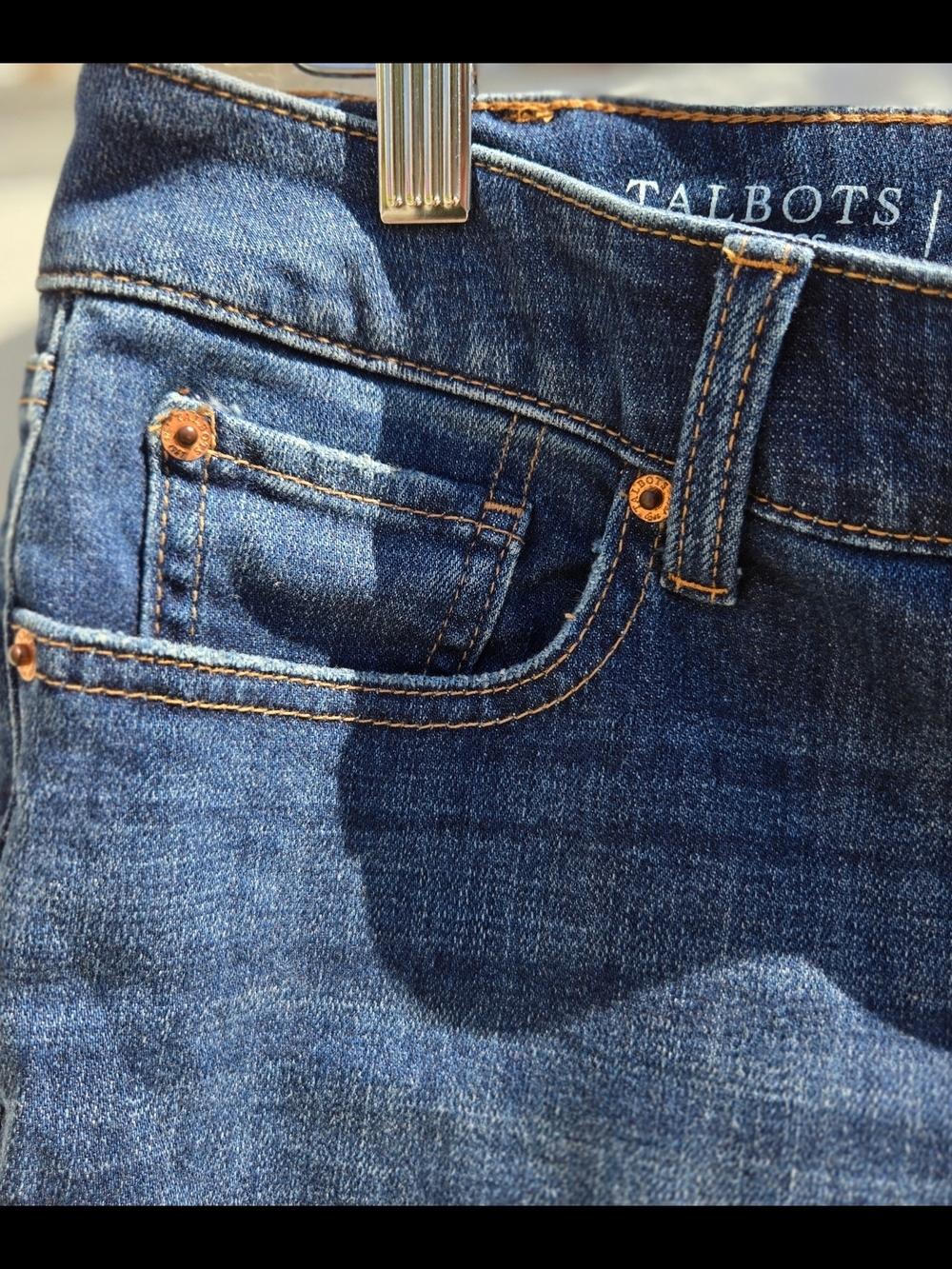Talbots Women's Medium-Dark Blue Girlfriend Jeans - Picture 5 of 5